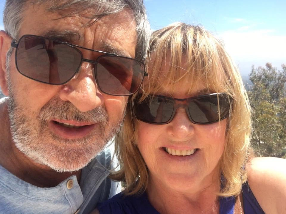 Mary and Graham together on holiday.